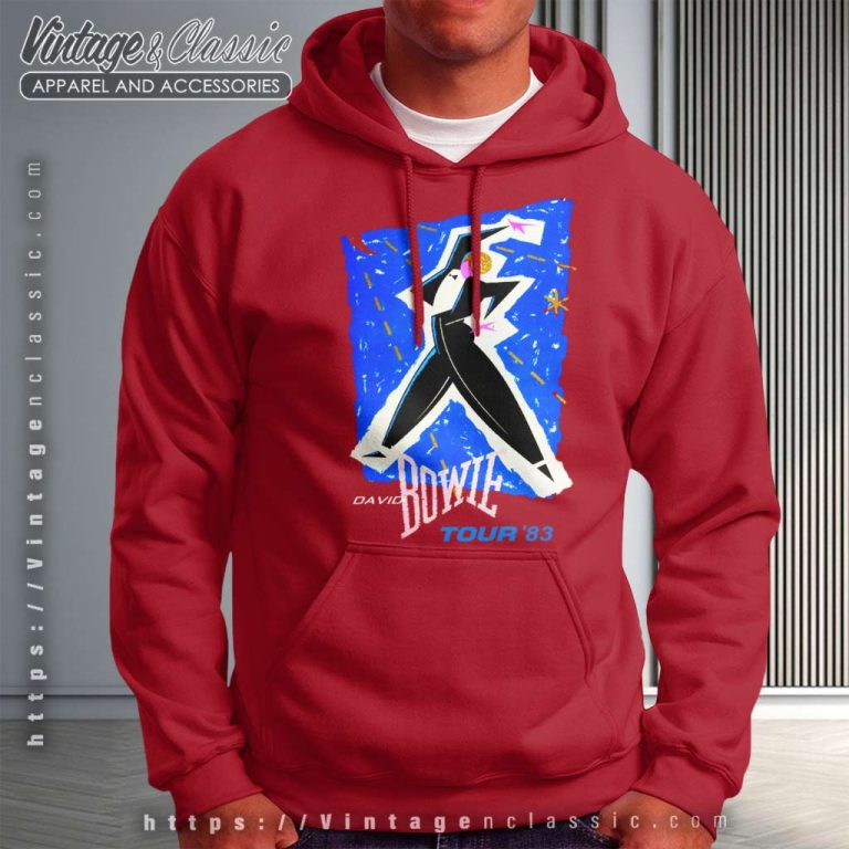 David Bowie 1983 Tour Hoodie David Bowie 1983 Tour Hoodie