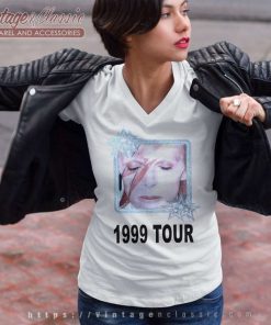 David Bowie 1999 Tour V Neck TShirt