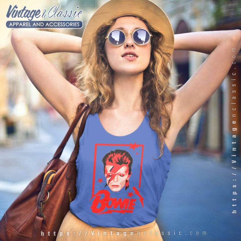 David Bowie Aladdin Frame Tank Top Racerback David Bowie Aladdin Frame Tank Top Racerback