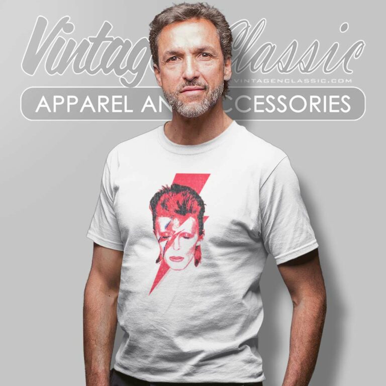 David Bowie Aladdin Sane Album Art T Shirt David Bowie Aladdin Sane Album Art T Shirt