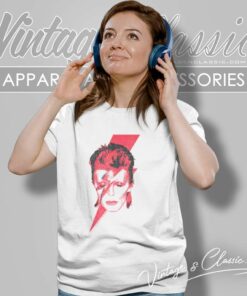 David Bowie Aladdin Sane Album Art Women TShirt