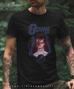 David Bowie Blue Lightning T Shirt