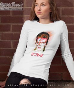 David Bowie Bowie Blur Long Sleeve Tee