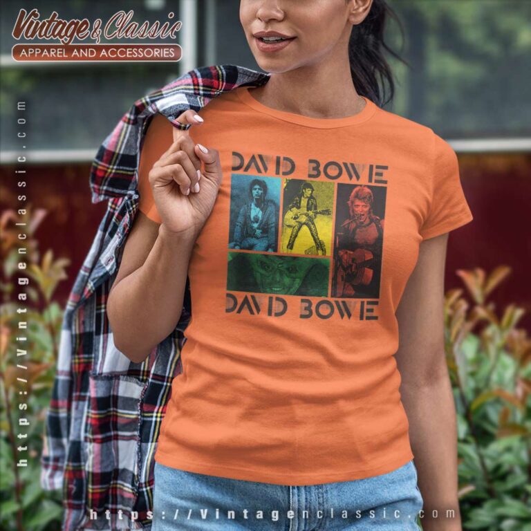 David Bowie Collage Women TShirt David Bowie Collage Women TShirt