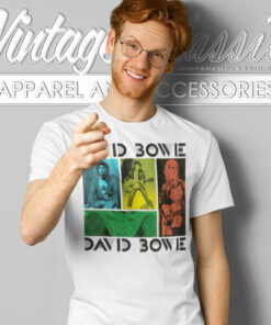 David Bowie Colored Squares T Shirt