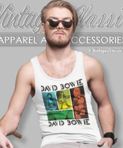 David Bowie Colored Squares Tank Top Racerback