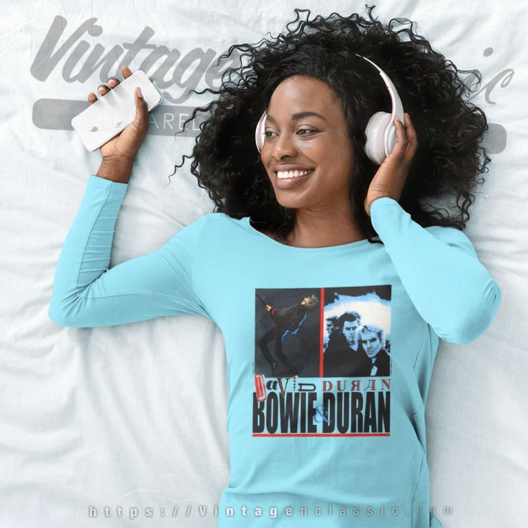 David Bowie Duran 1987 Long Sleeve Tee David Bowie Duran 1987 Long Sleeve Tee