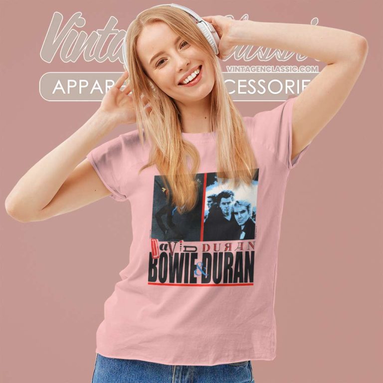 David Bowie Duran 1987 Women TShirt David Bowie Duran 1987 Women TShirt