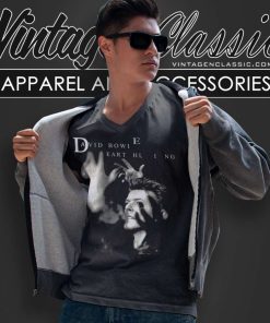 David Bowie Earthling Tour V Neck TShirt