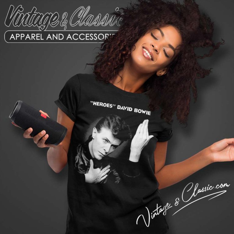 David Bowie Heroes Women TShirt David Bowie Heroes Women TShirt