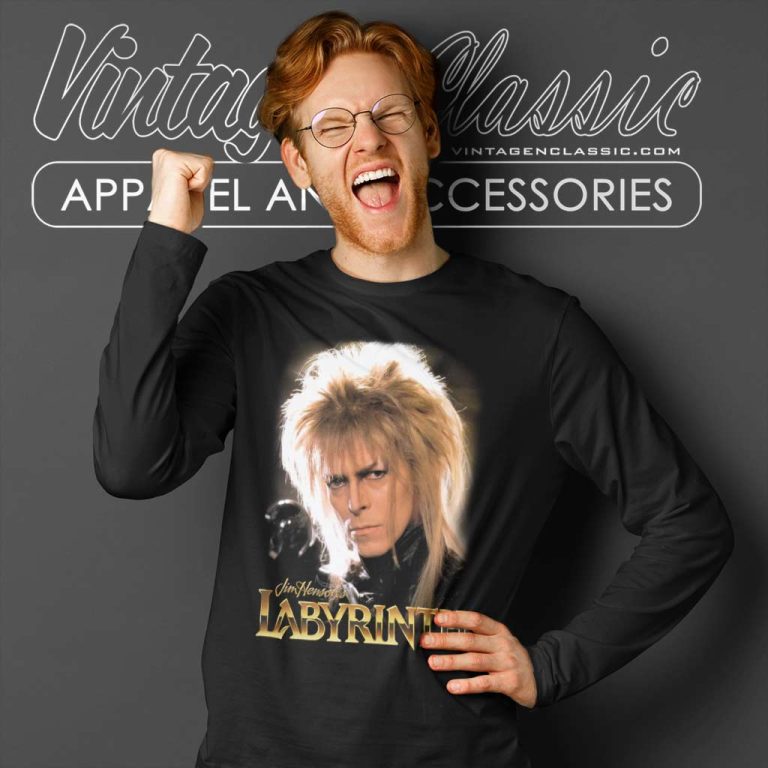 David Bowie Labyrinth Jareth Long Sleeve Tee David Bowie Labyrinth Jareth Long Sleeve Tee
