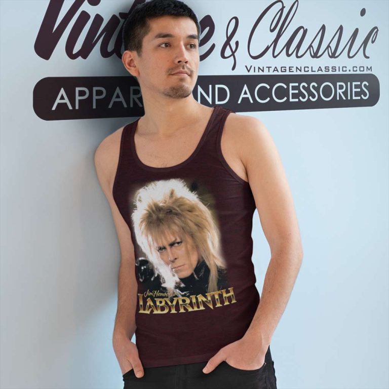 David Bowie Labyrinth Jareth Tank Top Racerback David Bowie Labyrinth Jareth Tank Top Racerback