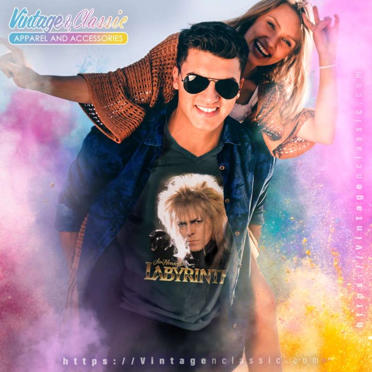 David Bowie Labyrinth Jareth V Neck TShirt David Bowie Labyrinth Jareth V Neck TShirt