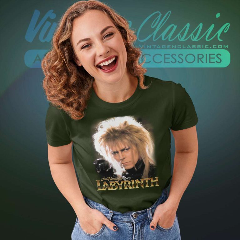 David Bowie Labyrinth Jareth Women TShirt David Bowie Labyrinth Jareth Women TShirt