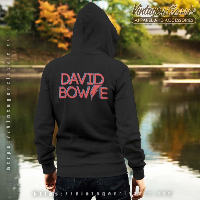 David Bowie Logo Backside Hoodie David Bowie Logo Backside Hoodie
