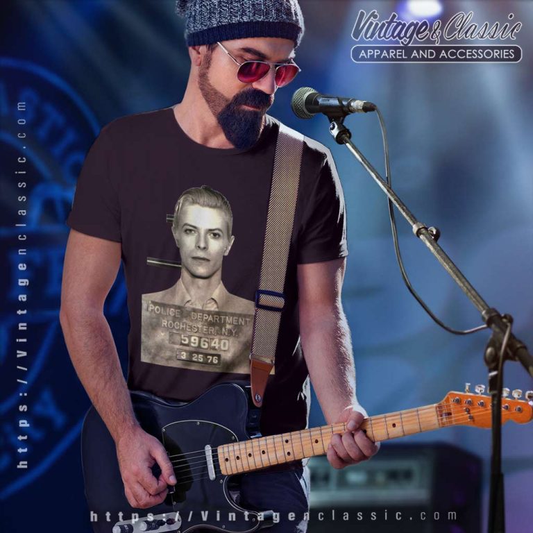 David Bowie Mugshot T Shirt David Bowie Mugshot T Shirt