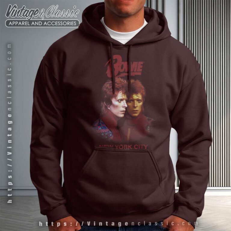 David Bowie New York City Tour Hoodie David Bowie New York City Tour Hoodie