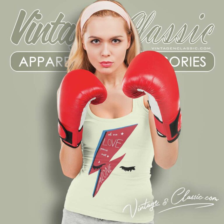 David Bowie Oh No Love Youre Not Alone Tank Top Racerback David Bowie Oh No Love Youre Not Alone Tank Top Racerback