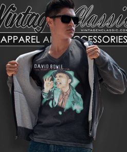 David Bowie Outside Tour V Neck TShirt