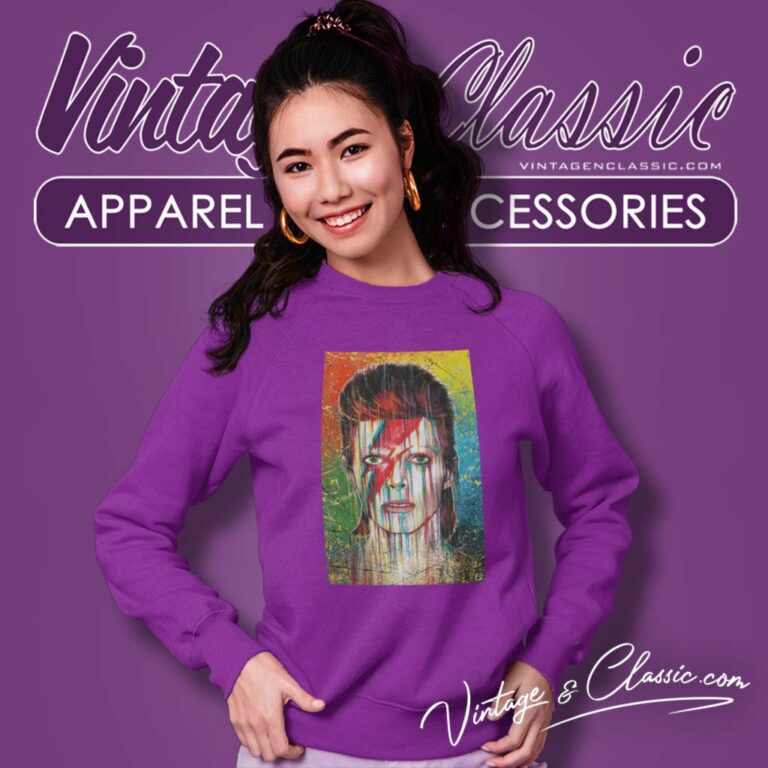 David Bowie Painting Art Prints Sweatshirt David Bowie Painting Art Prints Sweatshirt