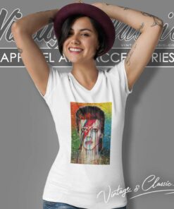 David Bowie Painting Art Prints V Neck TShirt