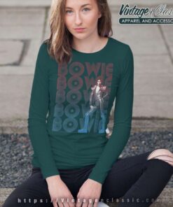 David Bowie Rise And Fall Long Sleeve Tee