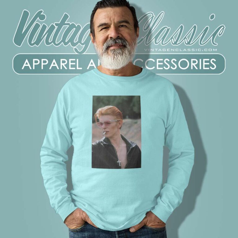 David Bowie Rock N Roll Long Sleeve Tee David Bowie Rock N Roll Long Sleeve Tee