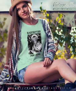 David Bowie Shirt Babysitter For Hire Women TShirt