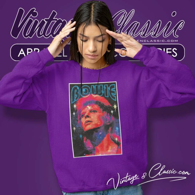 David Bowie Shirt Painting Art Prints Sweatshirt David Bowie Shirt Painting Art Prints Sweatshirt