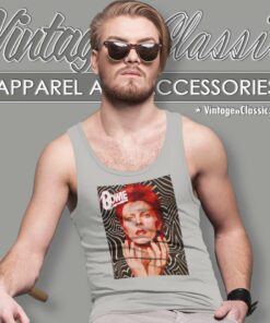 David Bowie Shirt Rebel Rebel Punk Rock Tank Top Racerback