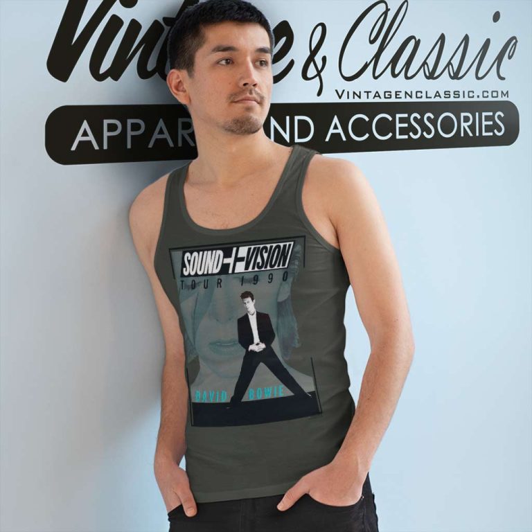 David Bowie Shirt Sound And Vision Tour Tank Top Racerback David Bowie Shirt Sound And Vision Tour Tank Top Racerback