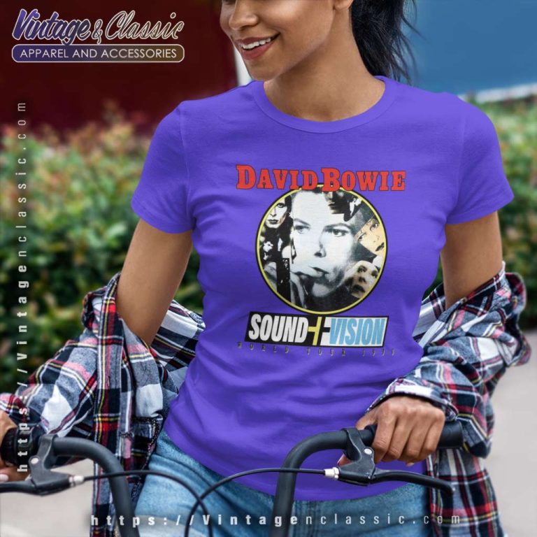 David Bowie Shirt Sound Vision World Tour Women TShirt David Bowie Shirt Sound Vision World Tour Women TShirt