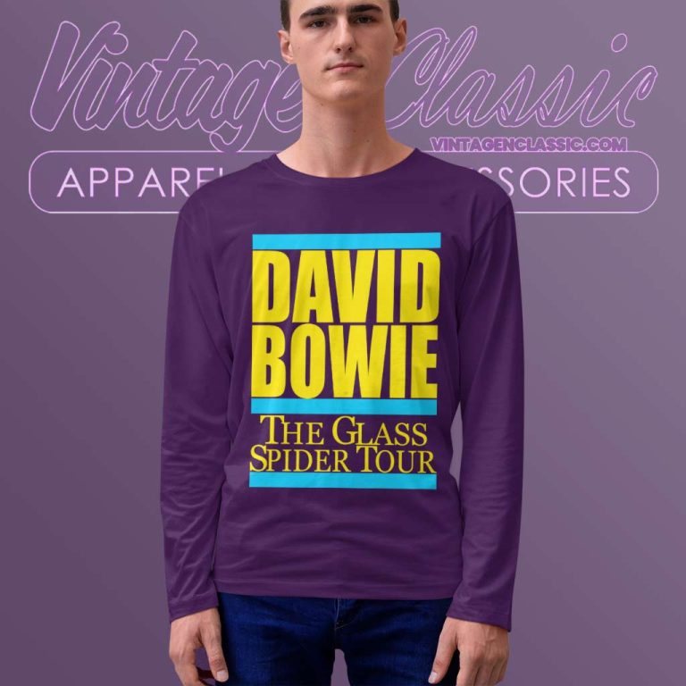 David Bowie Shirt The Glass Spider Long Sleeve Tee David Bowie Shirt The Glass Spider Long Sleeve Tee