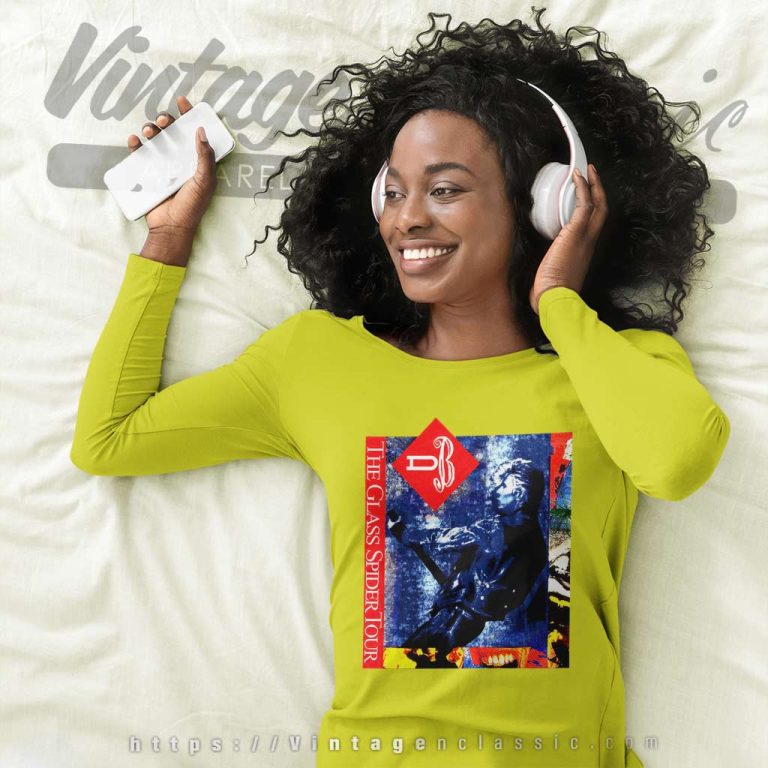 David Bowie Shirt The Glass Spider Tour Long Sleeve Tee David Bowie Shirt The Glass Spider Tour Long Sleeve Tee