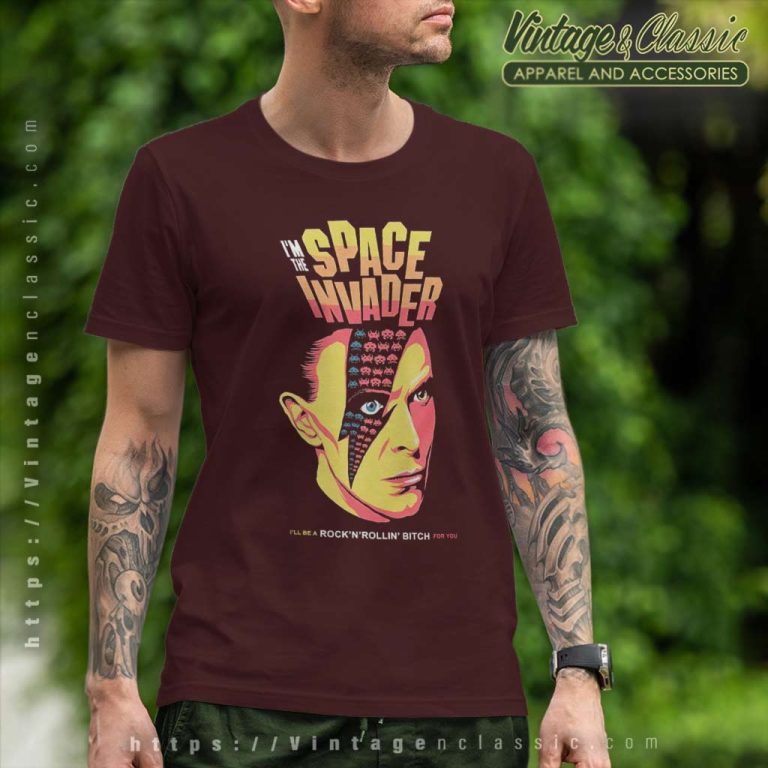 David Bowie Shirt The Space Invader T Shirt David Bowie Shirt The Space Invader T Shirt