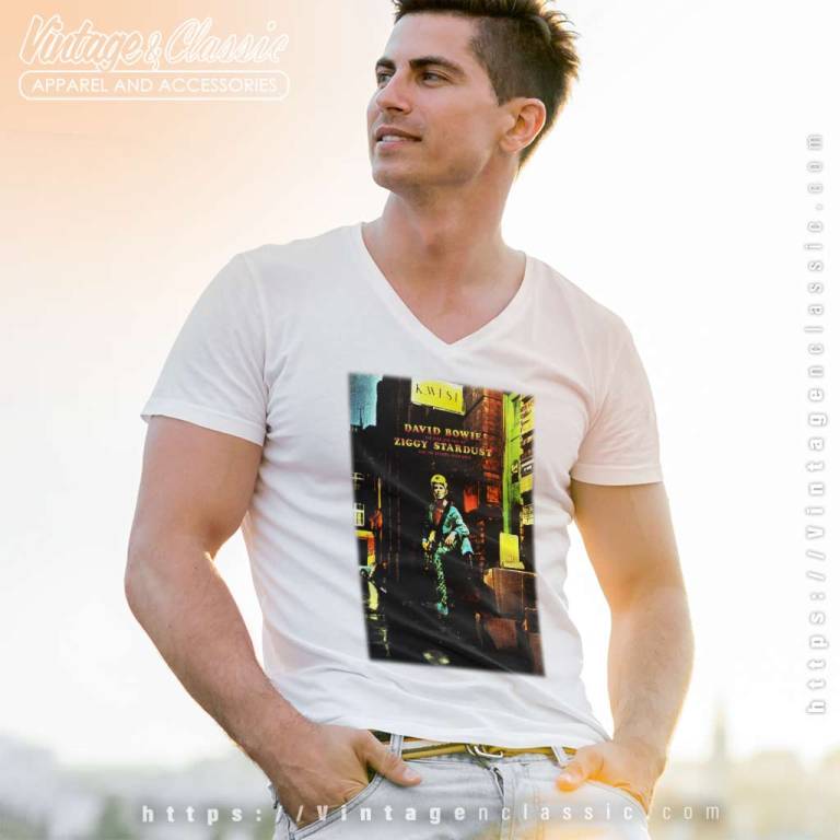 David Bowie Shirt Ziggy Stardust V Neck TShirt David Bowie Shirt Ziggy Stardust V Neck TShirt
