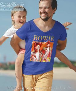 David Bowie Shirt Ziggy Stardust V Neck TShirt