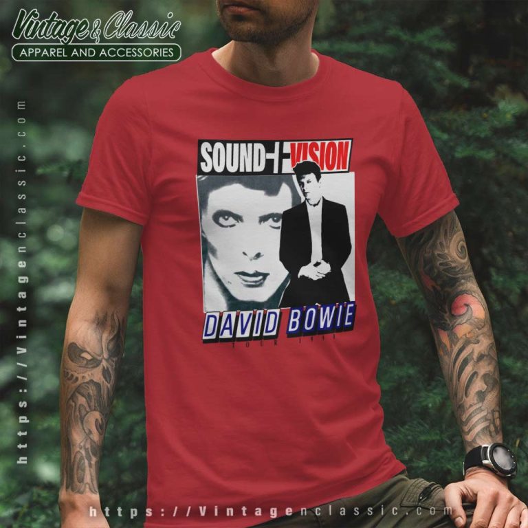 David Bowie Sound Vision T Shirt David Bowie Sound Vision T Shirt