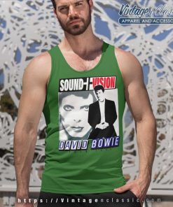 David Bowie Sound Vision Tank Top Racerback