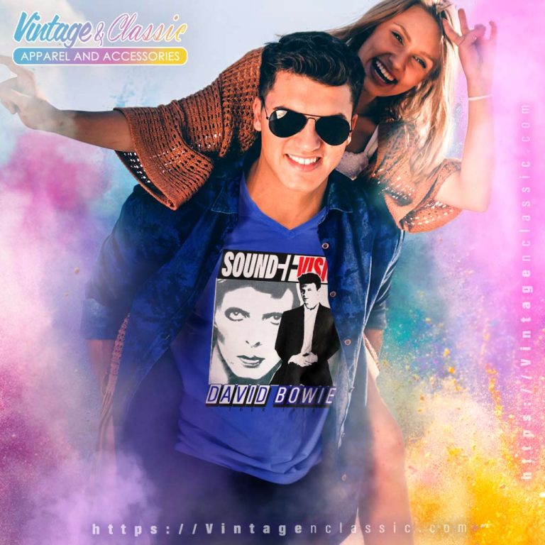 David Bowie Sound Vision V Neck TShirt David Bowie Sound Vision V Neck TShirt