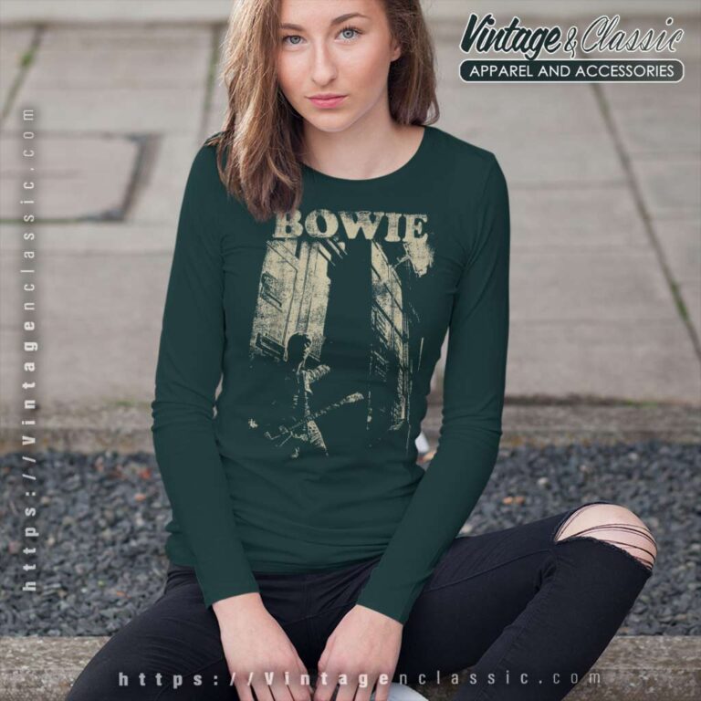 David Bowie Stacks Long Sleeve Tee David Bowie Stacks Long Sleeve Tee