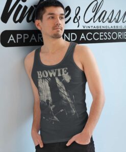 David Bowie Stacks Tank Top Racerback
