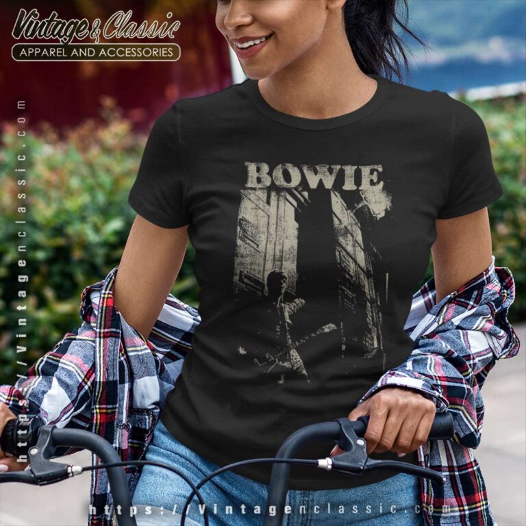 David Bowie Stacks Women TShirt David Bowie Stacks Women TShirt