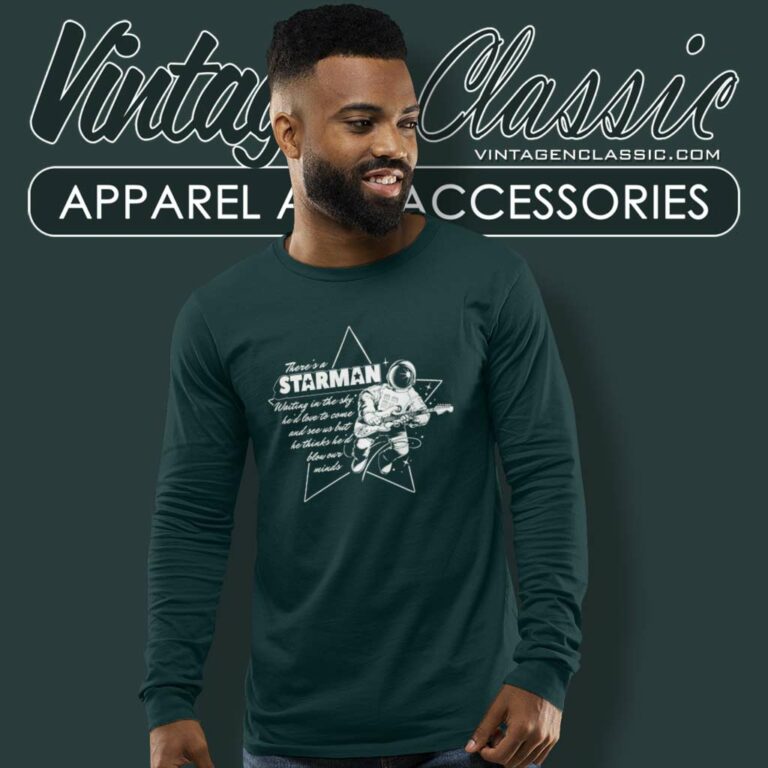 David Bowie Starman Ziggy Stardust Long Sleeve Tee David Bowie Starman Ziggy Stardust Long Sleeve Tee