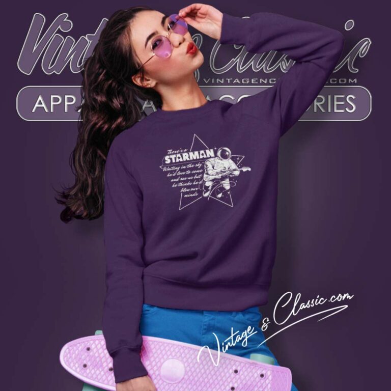 David Bowie Starman Ziggy Stardust Sweatshirt David Bowie Starman Ziggy Stardust Sweatshirt