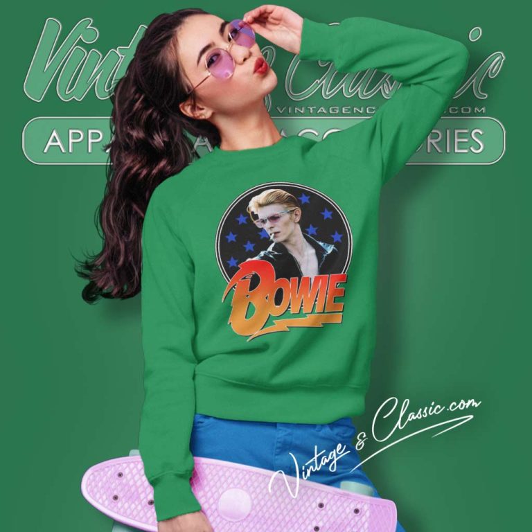 David Bowie Stars Sweatshirt David Bowie Stars Sweatshirt