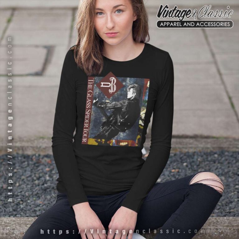 David Bowie The Glass Spider Tour Long Sleeve Tee David Bowie The Glass Spider Tour Long Sleeve Tee