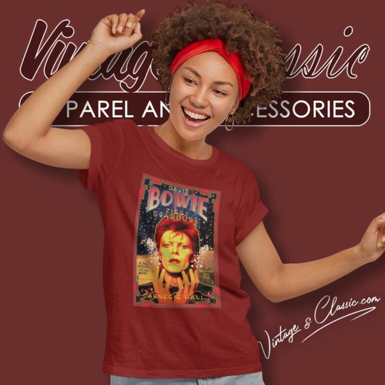 David Bowie Ziggy Stardust Rock Music Women TShirt David Bowie Ziggy Stardust Rock Music Women TShirt