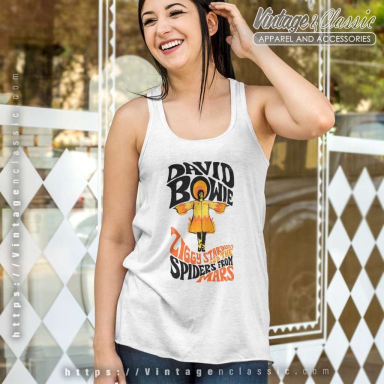 David Bowie Ziggy Stardust Tank Top Racerback David Bowie Ziggy Stardust Tank Top Racerback
