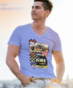 David Green 96 Chevy Caterpillar Monte Carlo Racing Nascar V Neck TShirt